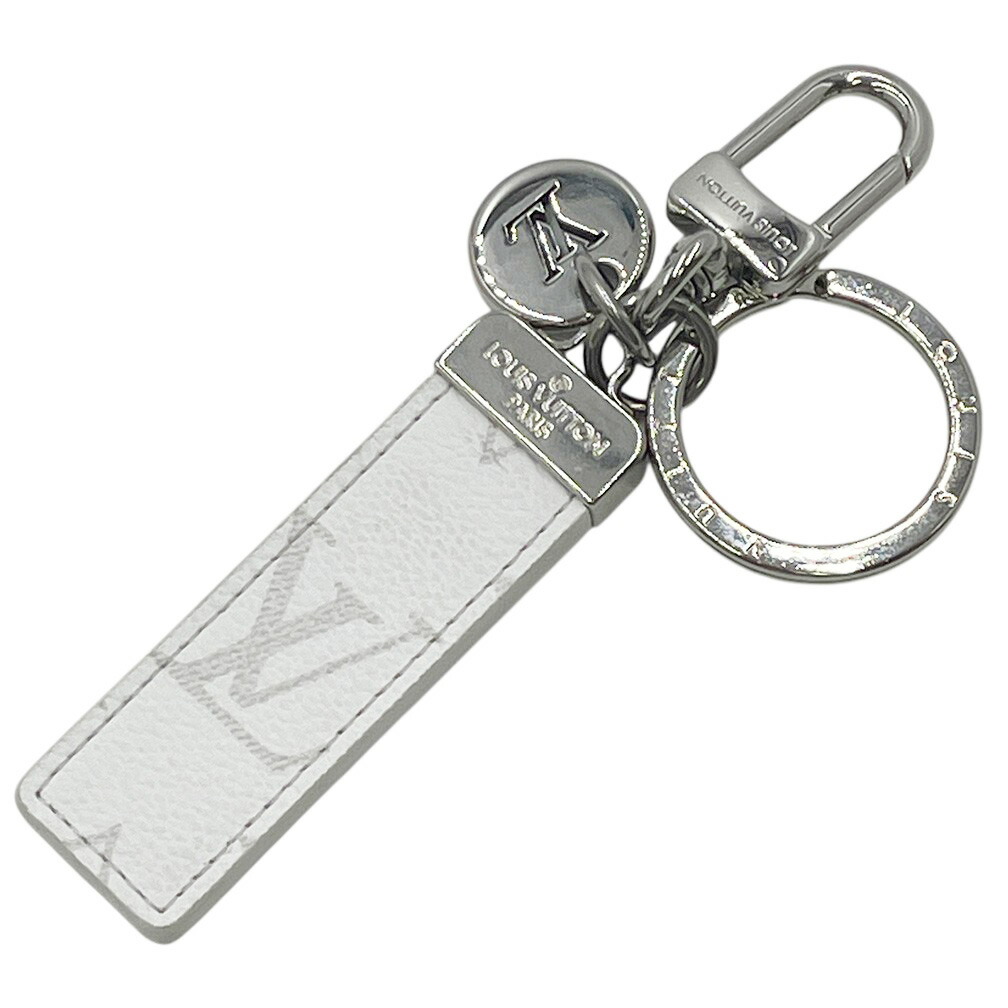 中古 美品 キーリング ルイヴィトン メンズ M01347 キーホルダー・ネオLVクラブ モノグラム タイガ ブロン ホワイト 白 LOUIS VUITTON ビトン ルイ・ヴィトン 小物 ブランド
