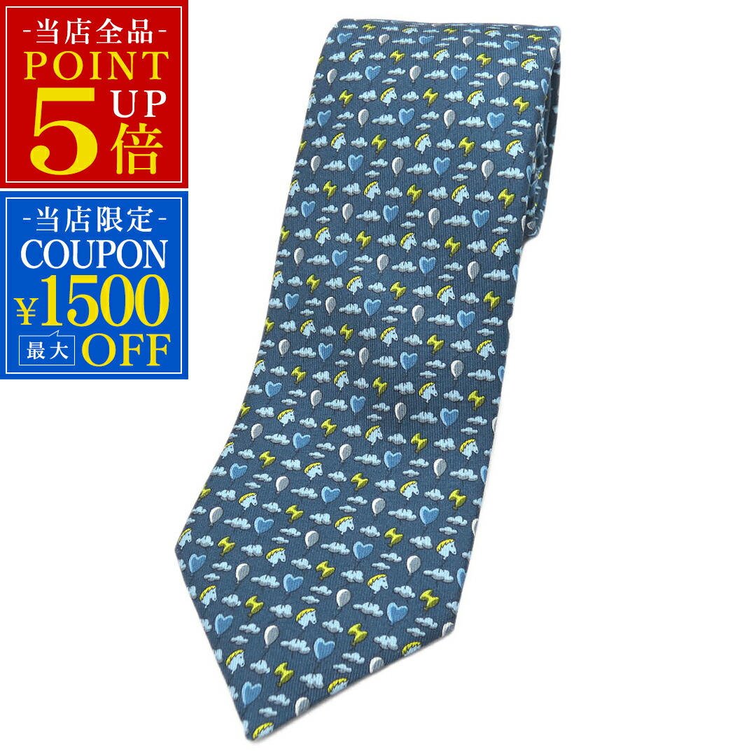 楽天市場】HERMES エルメス ネクタイ 動物 総柄 アニマルモチーフ