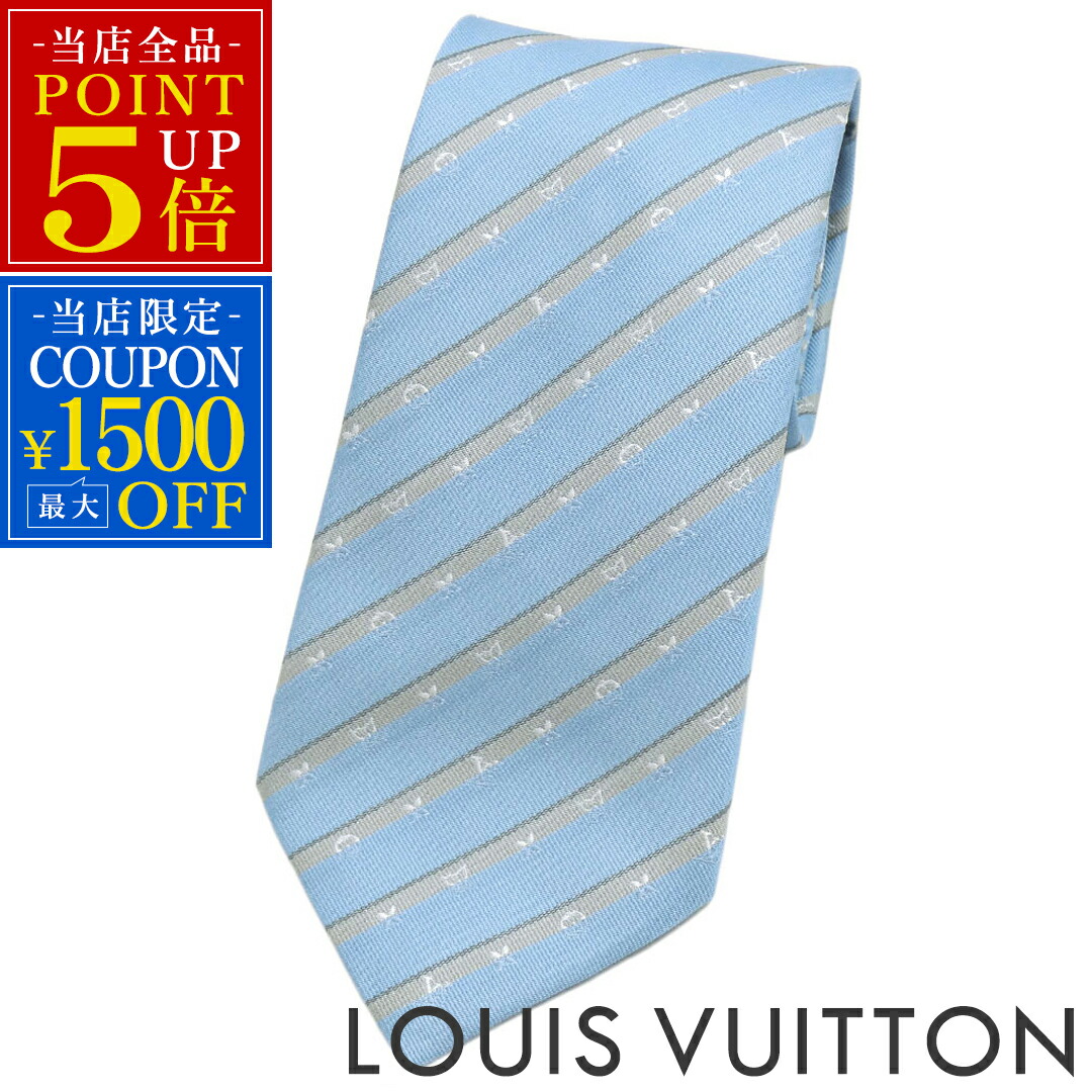✨未使用✨ 現行モデル LOUISVUITTON ネクタイ シルク LVアンカー シルク100%☆】贈り物にも最適♡ LouisVuitton ネクタイ (Louis