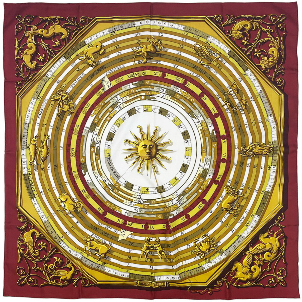 楽天市場】【中古】HERMES エルメス カレ90 LA VOIE LACTEE 天の川