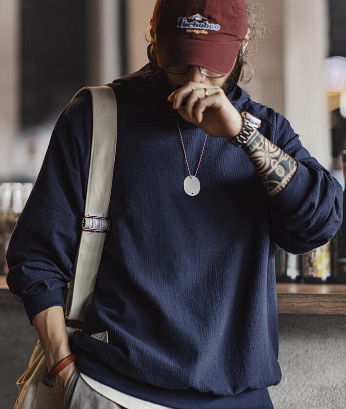 TEXTURE HOODIE 秋冬 ジャ差し固める ボンネット付き添い人 綿織物 調教師 流汗 メンズトップスＳ～2ＸＬ