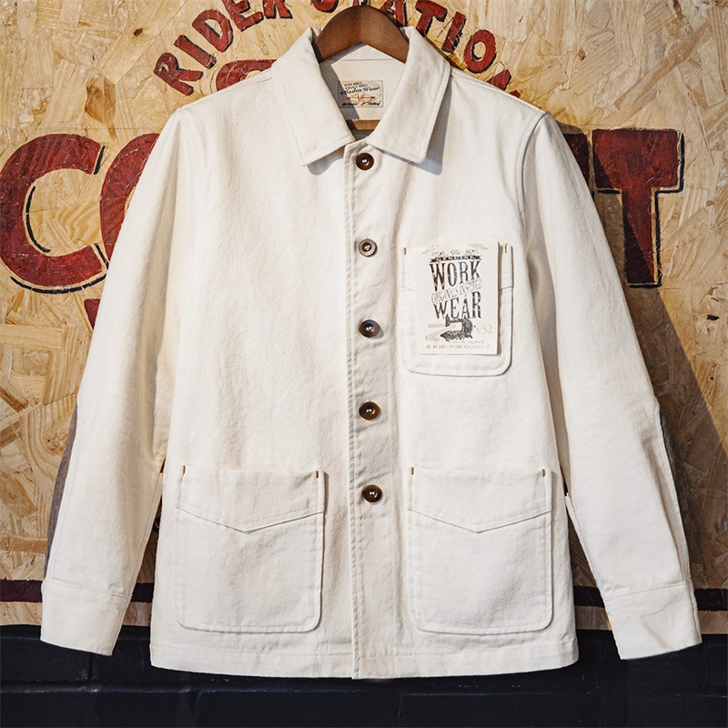 FRENCH WORKER JACKET ヴィンテージ アメカジ 切り替え コットン メンズ ジャケット S~3XL 秋冬|アイクの壱番shop