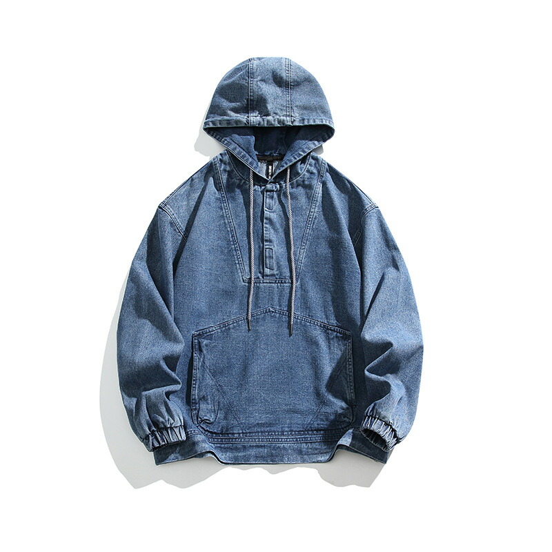 ヘヴィデニム ウォッシュカラー ジーンズ ティーシャツ フーディ インディゴ パーカー 大きさM～2XL M65 馬鹿でかい大きさ ヴィンテージ