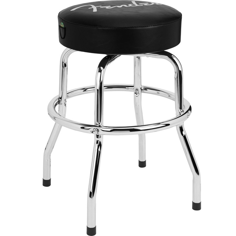 Fender Spaghetti Logo Pick Pouch Barstool Black/Chrome 24 [9192022012] Fender USA (新品)
