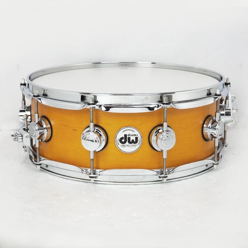 DRS00514SSC104 [Collector's Pure Maple Snare Drum Standard Shell 14&times;5 / Amber Satin Oil] dw (新品)｜イケベ楽器ショップ