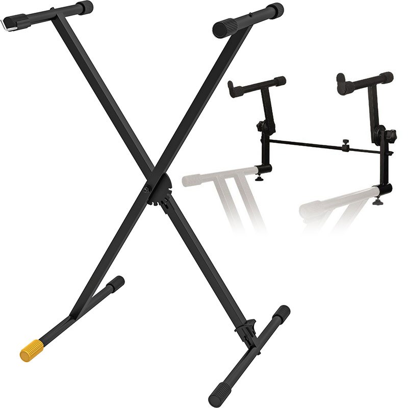 楽天市場】HERCULES KS100B+KST301【2段キーボードスタンドセット