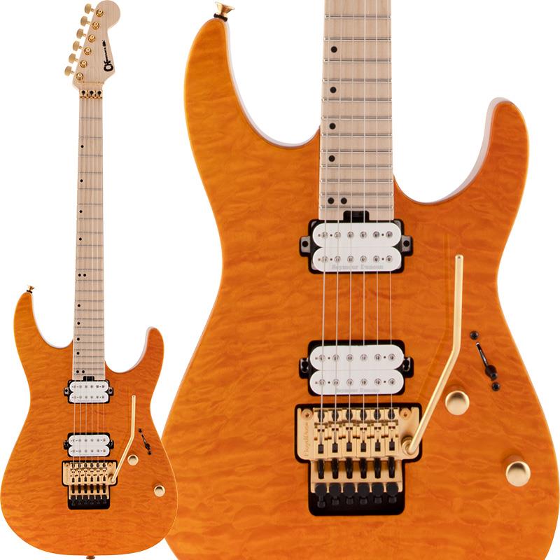 Pro-Mod DK24 HH FR M Mahogany with Quilt Maple (Dark Amber/Maple) Charvel (新品)