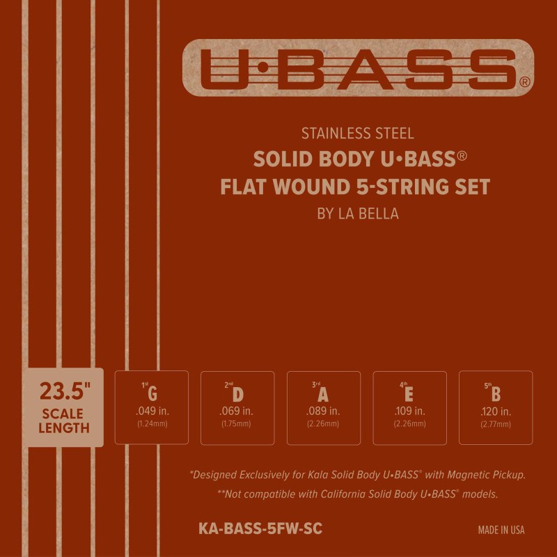 KA-BASS-5FW-SC Stainless Flat Wound KALA (新品)｜イケベ楽器ショップ 14,212円