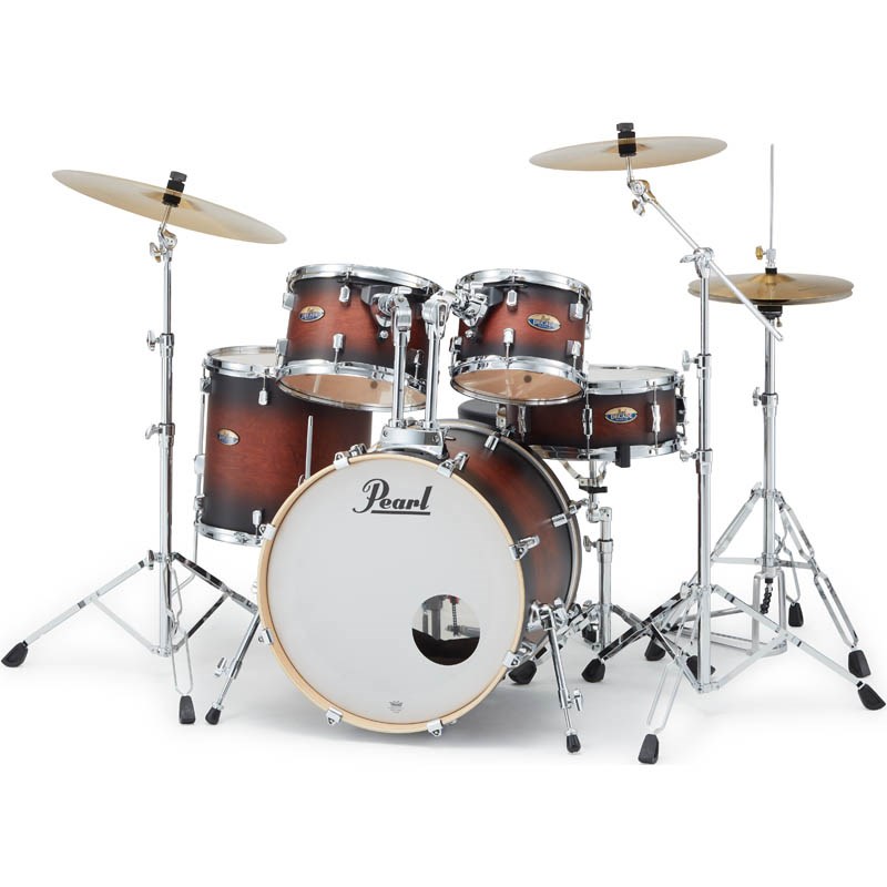 Decade Maple コンパクトサイズ ドラムフルセット（シンバル除く）[DMP805S/C-D]【カラー：#260 Satin Brown Burst】【お取り寄せ品】 Pearl (新品)｜イケベ楽器ショップ