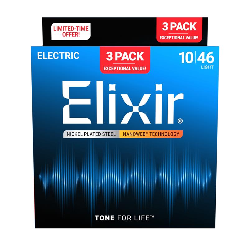 楽天市場】＜今だけお得な3Set Pack＞Elixir NANOWEB #16567エレキ
