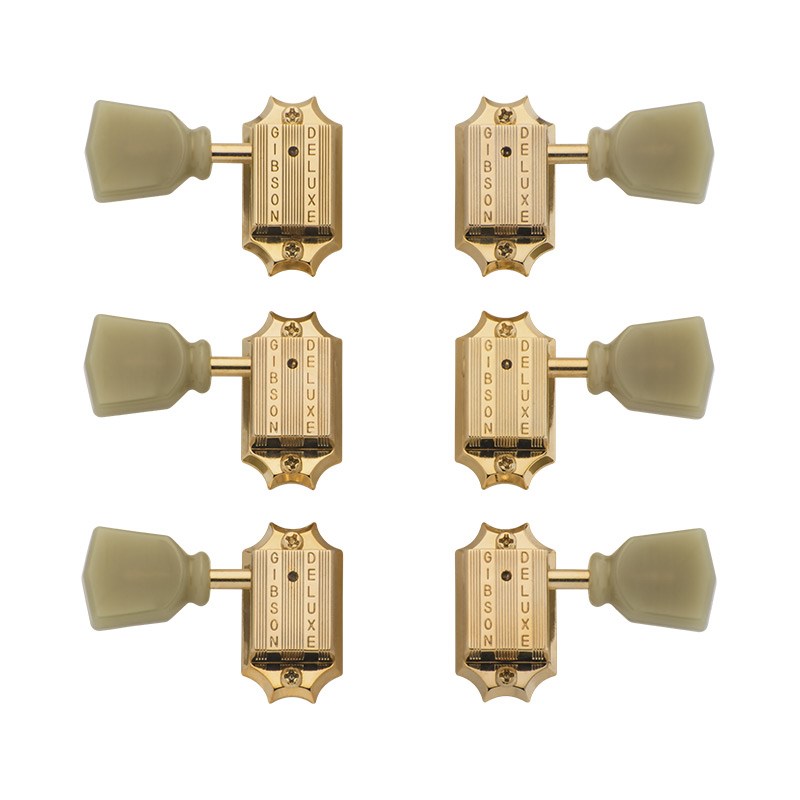【春得セール】 Deluxe Green Key Tuner Set (Vintage Gold) [PMMH-020] Gibson (新品)