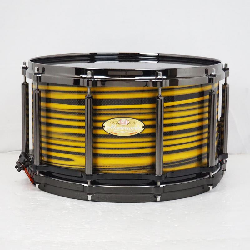 Masterworks Snare Drum 14x8 Free Floating -Gold Swirl on Black Carbon-【イケベ楽器店創業50周年記念モデル】 Pearl (新品)