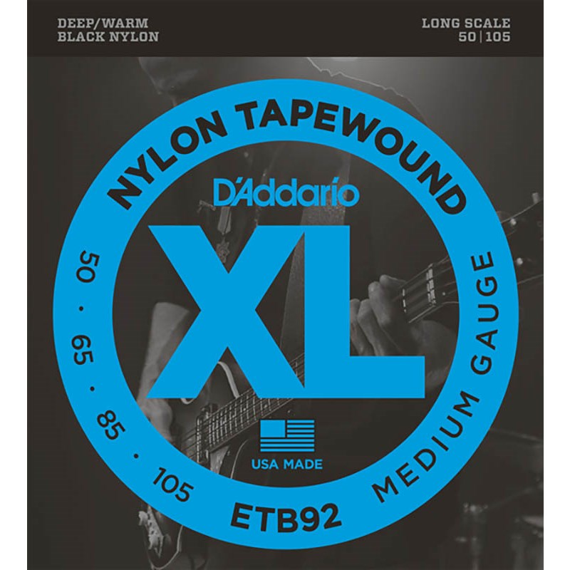 Black Nylon Tapewound ETB92 D’Addario (新品)