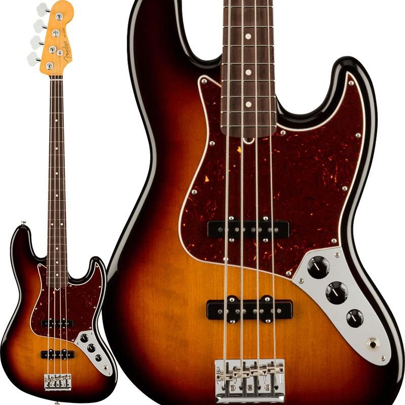 翌日配達 American Professional II Jazz Bass (3-Color Sunburst/Rosewood) 【特価】 Fender USA (アウトレット 並品)