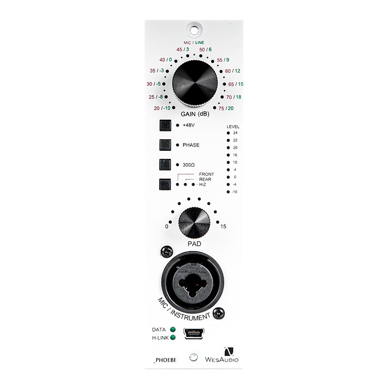 【お取り寄せ商品】_PHOEBE (API500シリーズ)(ウェスオーディオ)(マイクプリアンプ)(1073スタイル) WesAudio (新品)｜イケベ楽器ショップ