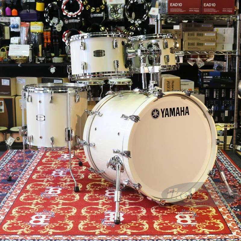 Absolute Hybrid Maple 4pc Drum Kit - Polar White [AMB2016 PWH ＋ AMP4F3 PWH] YAMAHA (新品)｜イケベ楽器ショップ
