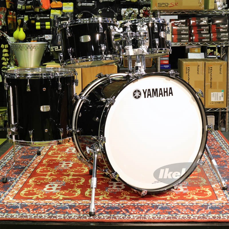 Absolute Hybrid Maple 4pc Drum Kit - Solid Black [AMB2216 SOB ＋ AMP6F3 SOB] YAMAHA (新品)｜イケベ楽器ショップ