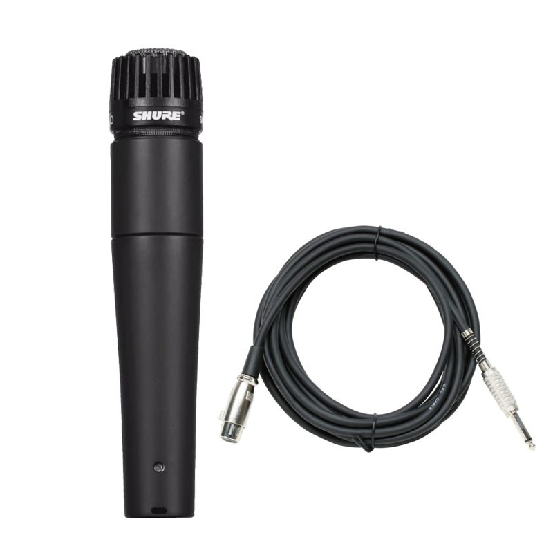 SM57-LCE【マイクケーブルセット(XLRメス-TSフォン)5.0ｍ】(国内正規品2年保証)(シュア)(定番ダイナミックマイク)(楽器・ギターレコーディング定番) SHURE (新品)
