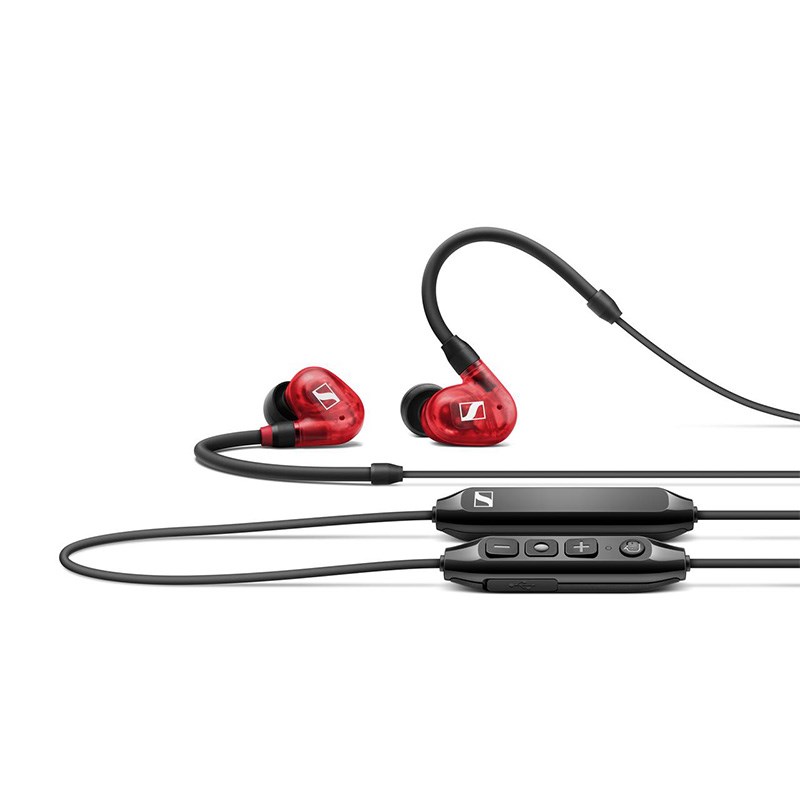 【特価プロモ開催(8/5まで)】IE 100 PRO WIRELESS RED(Bluetooth・ワイヤレスイヤフォン)(有線イヤホン接続用・ストレートケーブル1.3ｍ付属)(レッド)(ゼンハイザー)(IE100PRO) SENNHEISER (新品)｜イケベ楽器ショップ