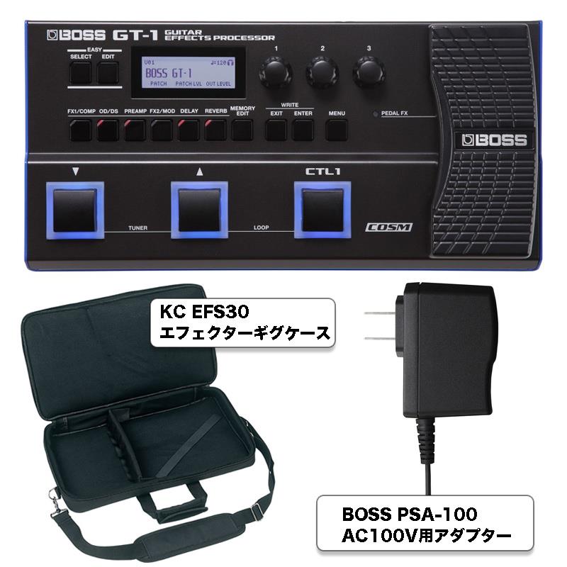 翌日配達 【軽音・ビギナー応援セット】【セット品】 GT-1 ケース・純正アダプターセット! BOSS (新品)|イケベ楽器ショップ