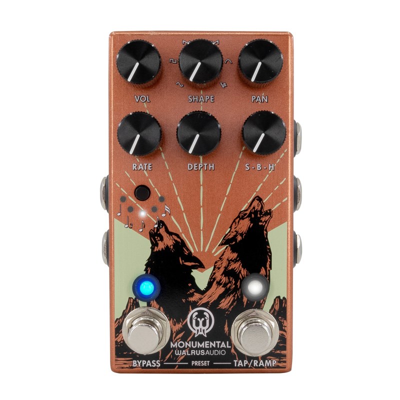 Monumental Harmonic Stereo Tremolo（ORANGE） WAL-MONUME #OR（ウォルラスオーディオ）トレモロ WALRUS AUDIO (新品)