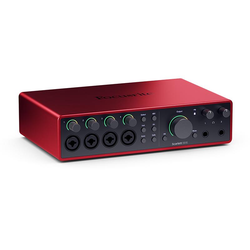 Scarlett 18i16 Gen4 (Cubase LE付属)(18in16out・USBオーディオインターフェイス)(マイクプリアンプ4基搭載)(4th Gen)(フォーカスライト)(スカーレット) Focusrite (新品)|イケベ楽器ショップ
