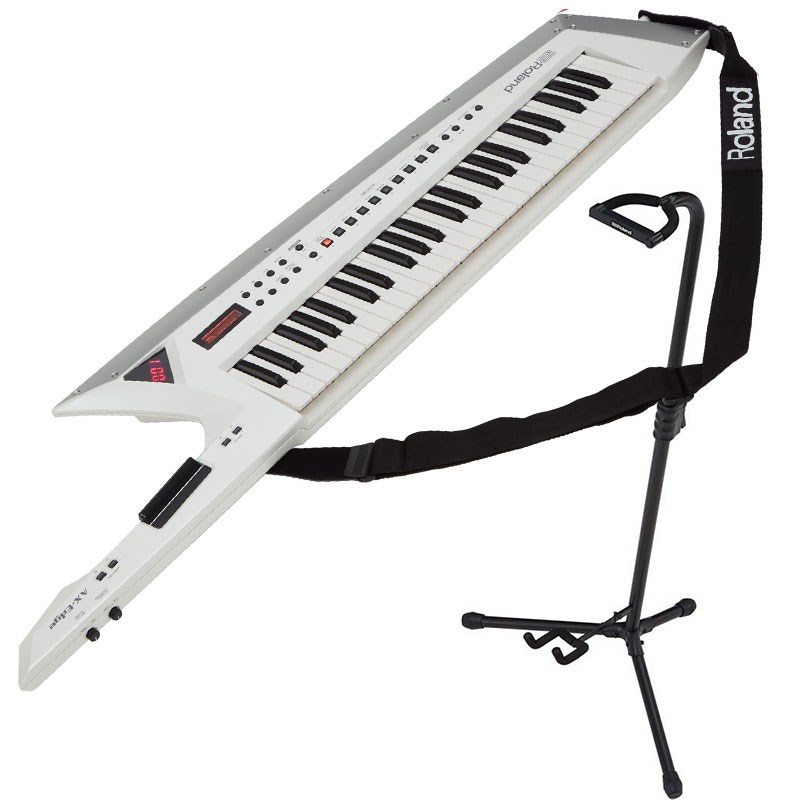 AX-EDGE-W【ホワイト】+専用スタンドST-AX2セット Keytar ローランド キーター ショルダーキーボード ショルキー ステージ Roland (新品)