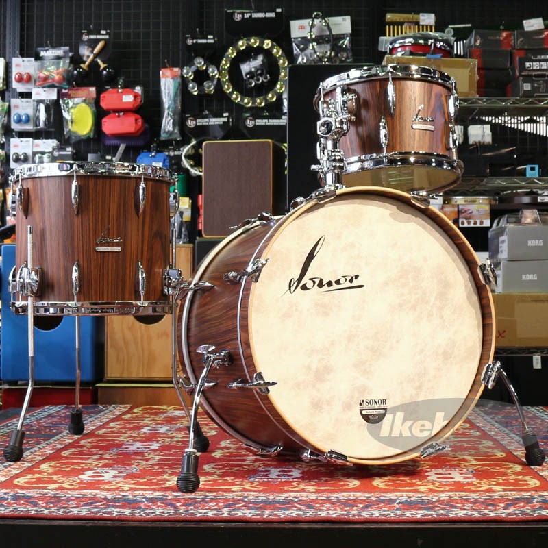 Vintage Series 3pc Drum Kit - Rosewood Semi Gloss [BD20，TT12，FT14 / VT-THREE20WM RSG]【お取り寄せ品】 SONOR (新品)｜イケベ楽器ショップ