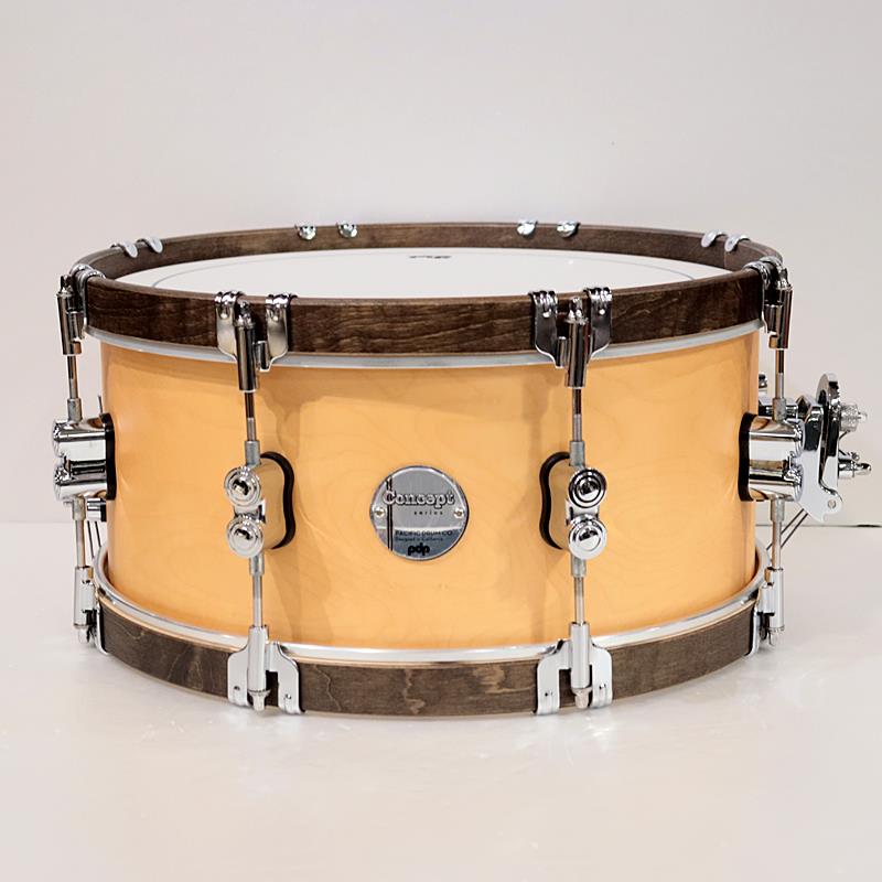 PDCC6514SSNW [Concept Classic Snare Drum 14''×6.5'' - Natural Stain w/Walnut Hoops]【数量限定特価品】 pdp by DW (アウトレット 美品)