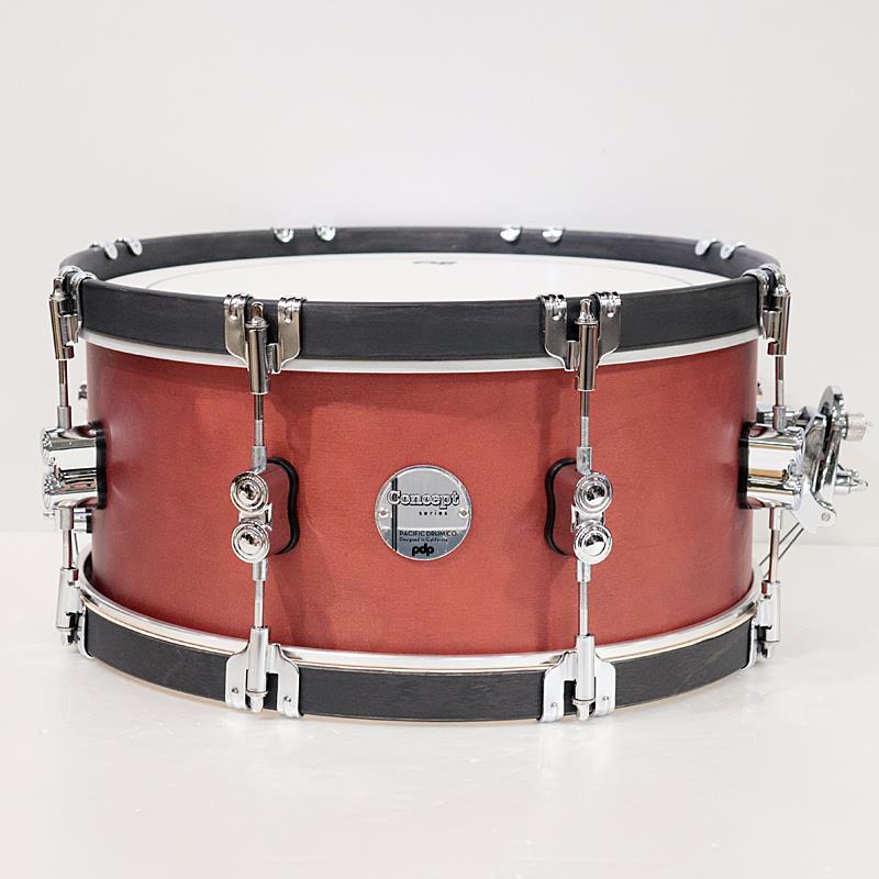 PDCC6514SSOE [Concept Classic Snare Drum 14''×6.5'' - Oxblood Stain w/Ebony Hoops]【数量限定特価品】 pdp by DW (アウトレット 美品)