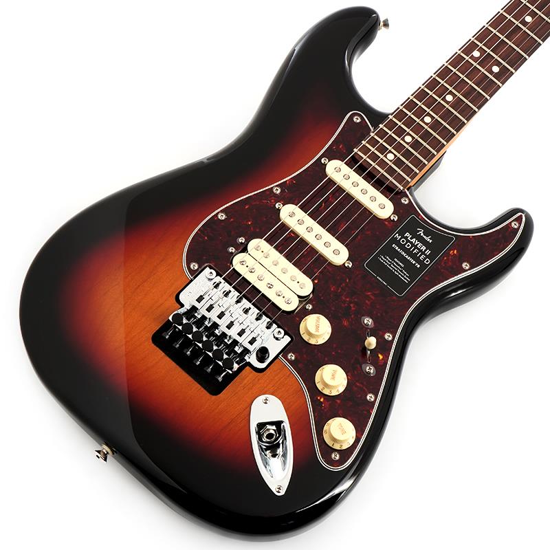 Player II Modified Stratocaster HSS Floyd Rose (3-Color Sunburst/Rosewood) Fender MEX (新品)