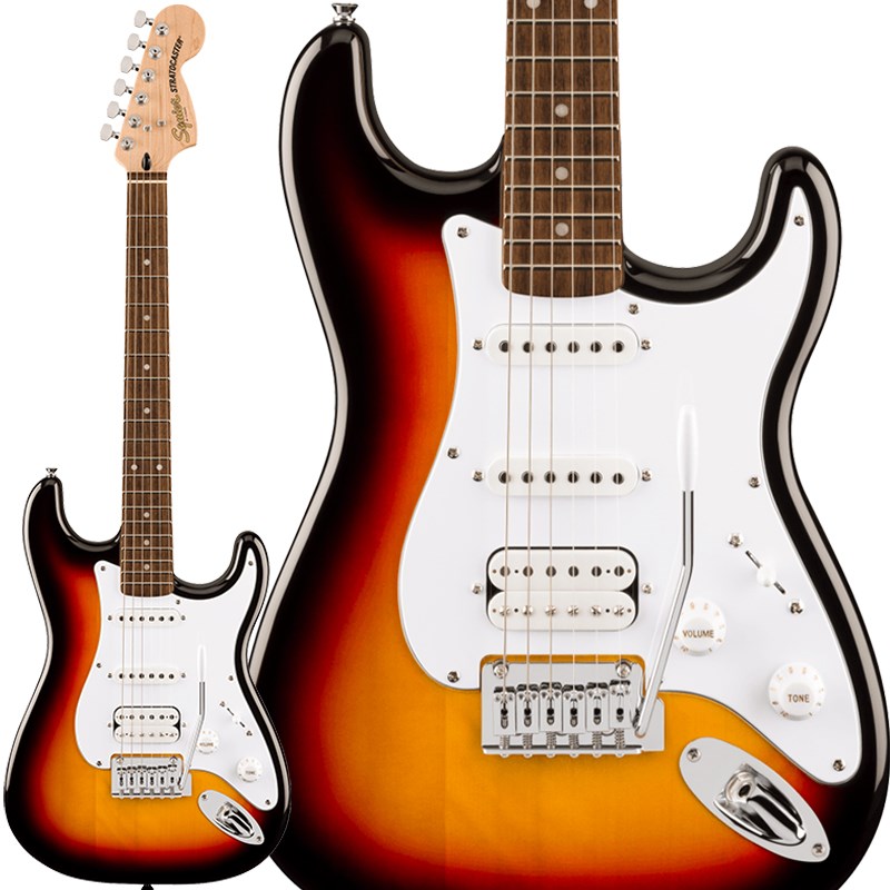 Affinity Series Stratocaster Junior HSS (3-Color Sunburst / Laurel Fingerboard) Squier by Fender (新品)｜イケベ楽器ショップ 31,460円