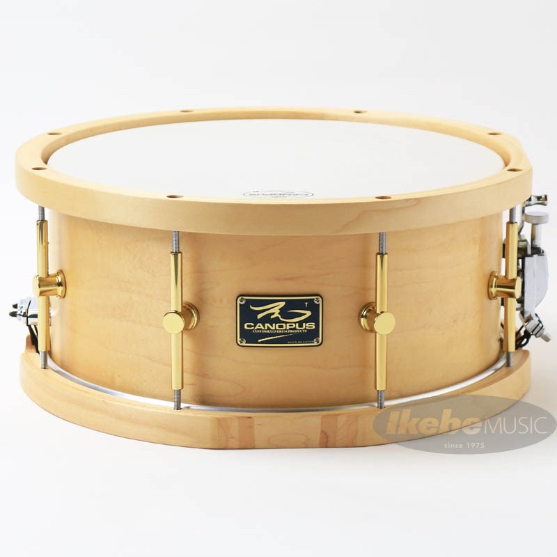 MO-1465WH [MO Snare Drum 14×6.5 w/Wood Hoops / Natural Oil] CANOPUS (新品)