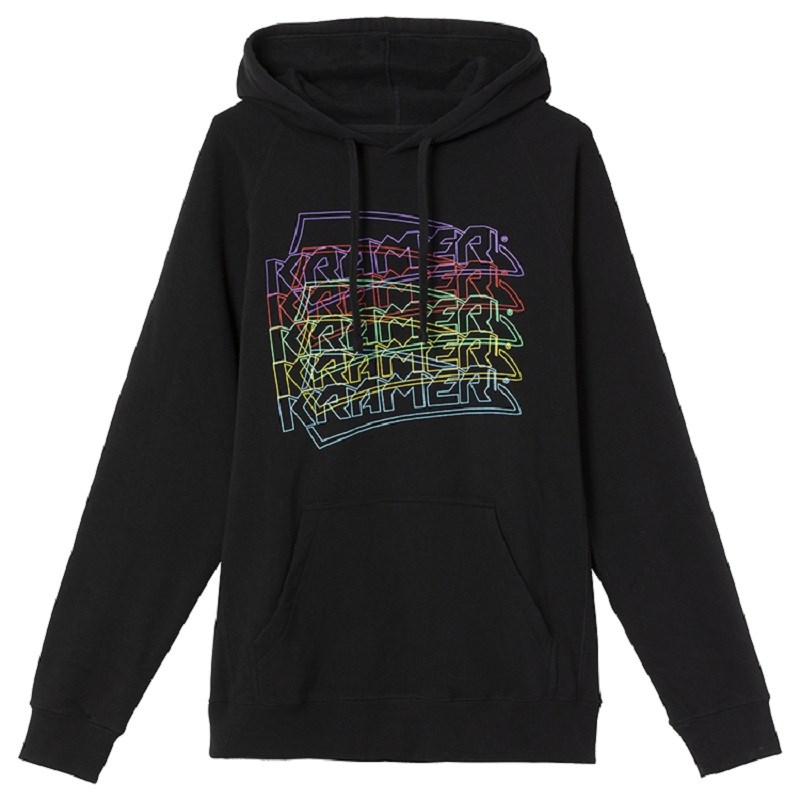 翌日配達 【春得セール】 Kramer Neon Pullover Hoodie (Black)， (Medium) [GA-KHDNEONMD] Gibson (新品)