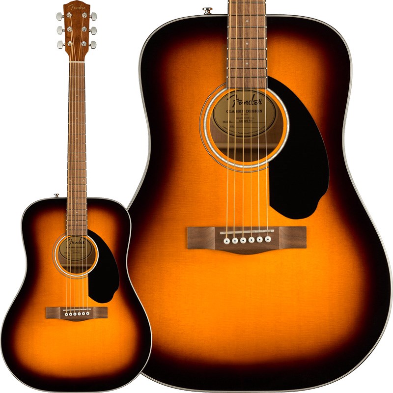 Fender Limited Edition CD-60S Exotic Flame Maple (Sunburst) 【お取り寄せ】 フェンダー Fender Acoustics (新品)｜イケベ楽器ショップ