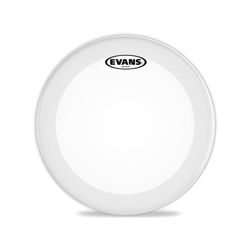 BD24GB4C [EQ4 Frosted 24 / Bass Drum]【1ply ， 10mil + 10mil ring】【お取り寄せ品】 EVANS (新品)｜イケベ楽器ショップ