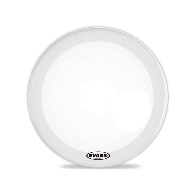 BD16RSW-NP [EQ3 Resonant Smooth White 16/Bass Drum：Wood Hoop仕様/No Port（ホール無し）]【1ply ，7.5mil + 10mil ring】 EVANS (新品)｜イケベ楽器ショップ