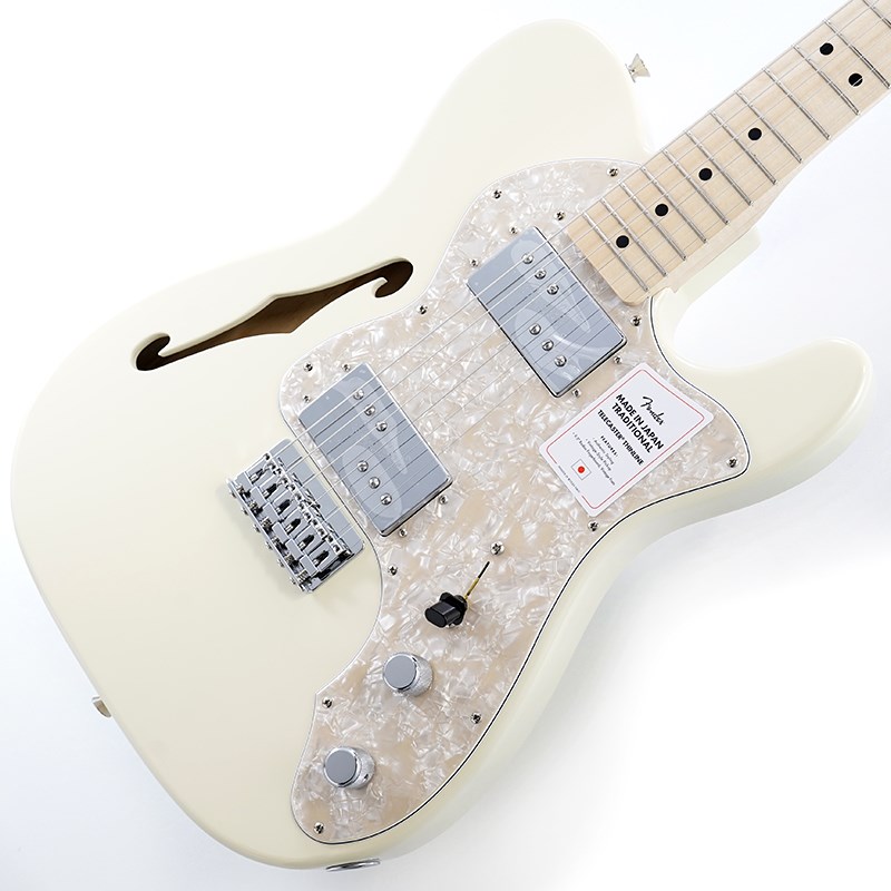 Traditional 70s Telecaster Thinline (Olympic White/Maple) Fender Made in Japan (新品)