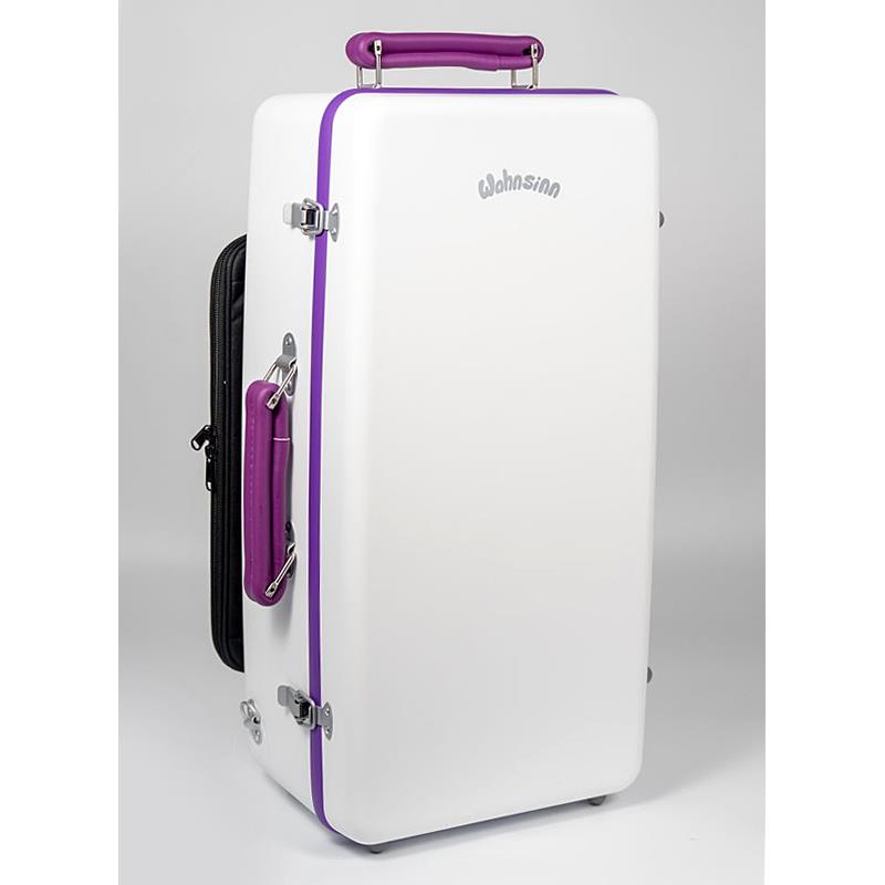 ワンジンケース / COLOR CARBON Series (Matte White / Purple) トリプル トランペット用 ケース 【大決算セール】 Wahnsinn Case (新品)|イケベ楽器ショップ