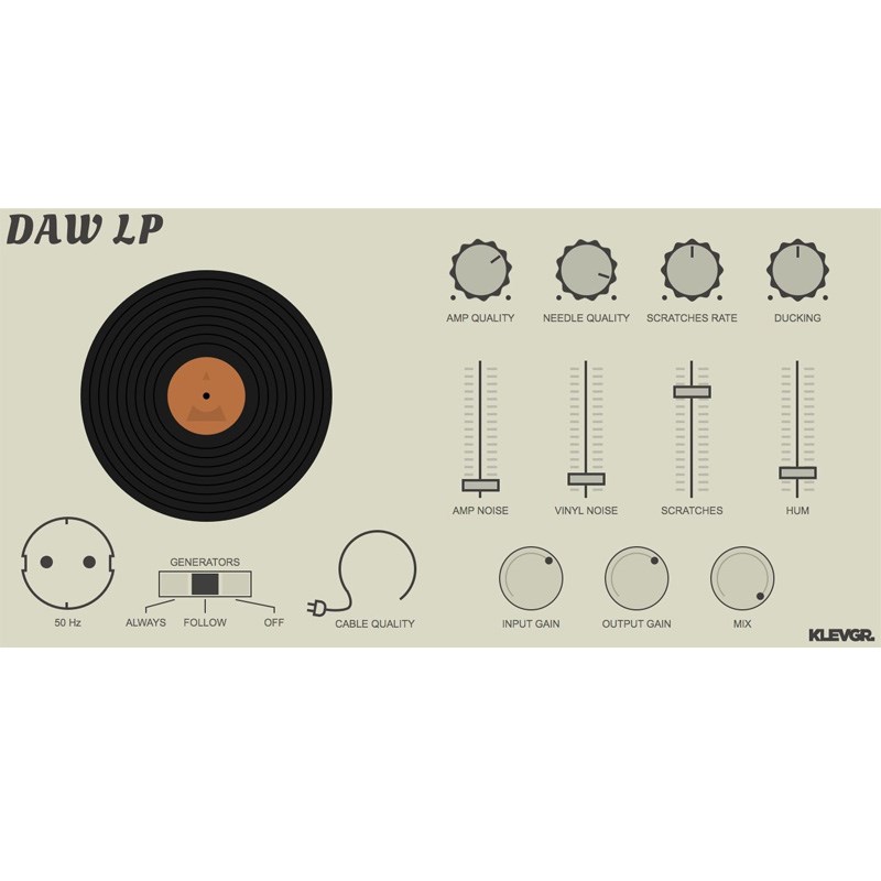 DAW LP(バイナル・シミュレーション)(オンライン納品) Klevgrand (新品)