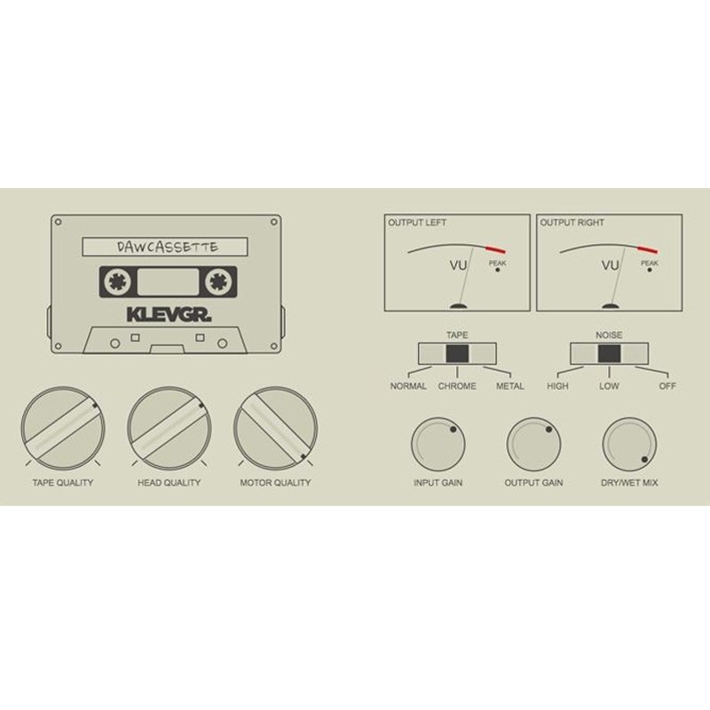 DAW Cassette(テープ・デッキ・エミュレーション)(オンライン納品) Klevgrand (新品)
