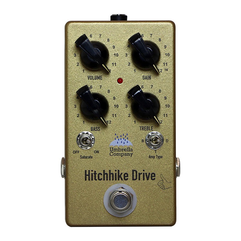 Hitchhike Drive [Overdrive / Pre Amp]（アンブレラカンパニー）オーバードライブ/プリアンプ Umbrella Company (新品)