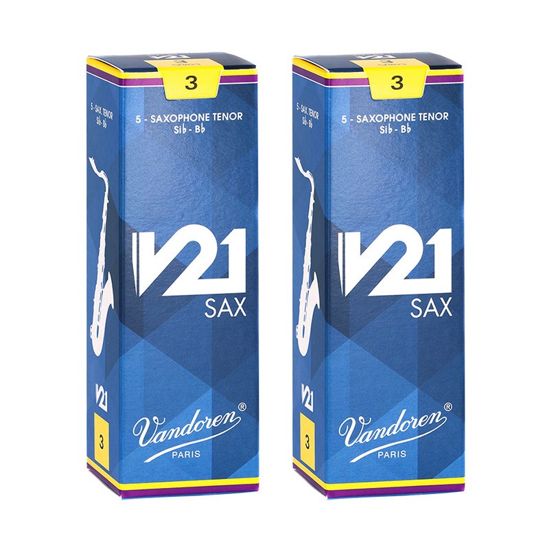 【2個セット】《硬さ：3.0》テナーサックス用リード バンドレン V21 【宅配便発送】【正規輸入品】 VANDOREN (新品)