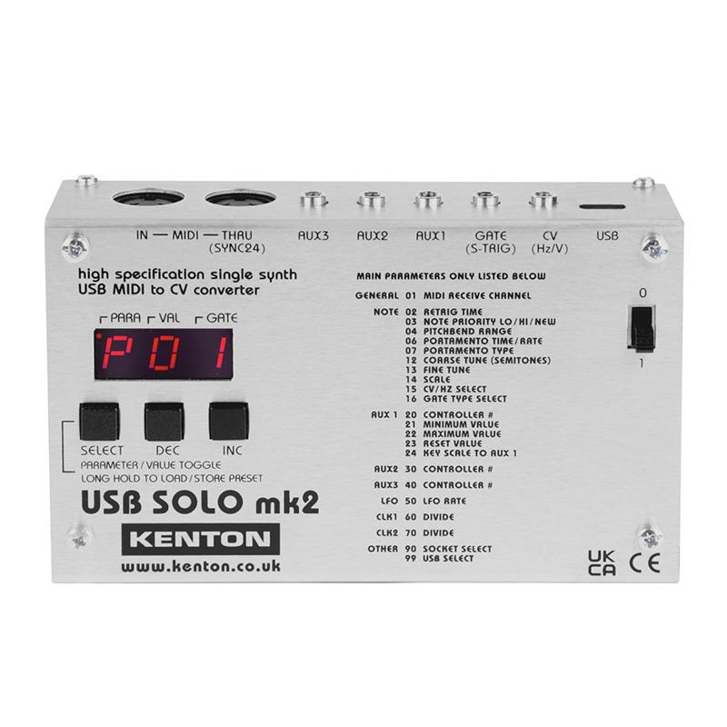 USB SOLO Mk2 (ケントン)(MIDI-CVコンバーター)(MIDIインターフェース)(CV使用シンセ対応)(USBSOLOMk2) KENTON (新品)｜イケベ楽器ショップ
