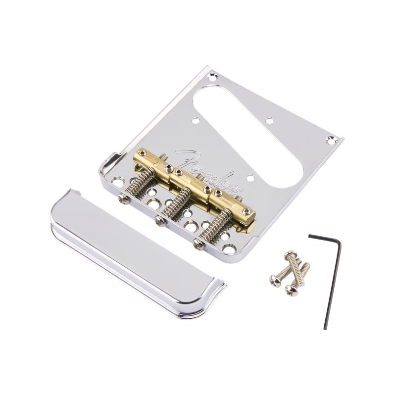 【大決算セール】 3-Saddle American Pro Telecaster Bridge Assembly， Chrome [#0992005000] Fender USA (新品)｜イケベ楽器ショップ