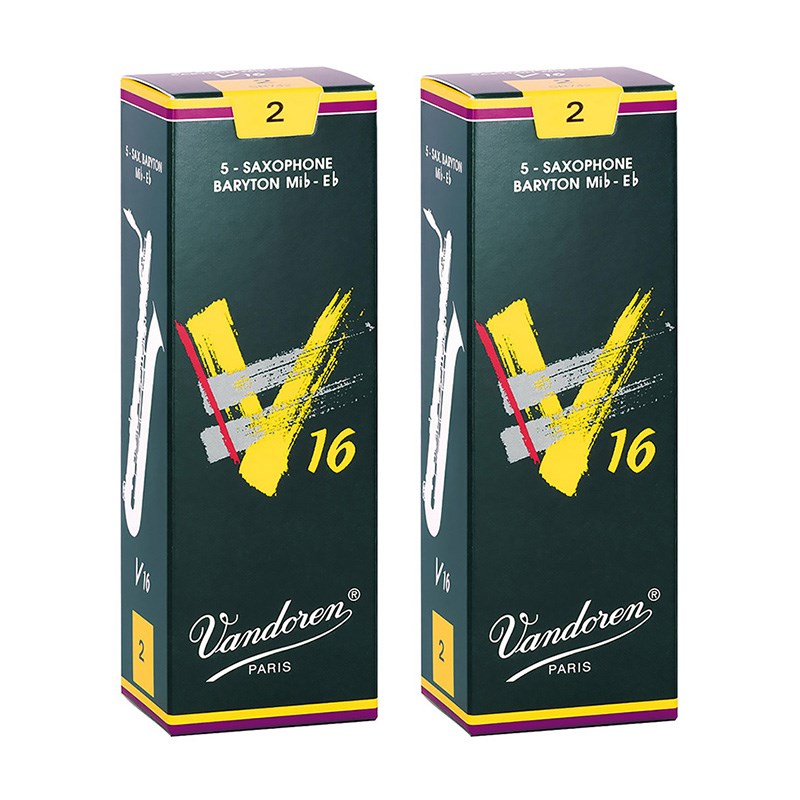 【2個セット】《硬さ：2》バリトンサックス用リード バンドレン V16 【宅配便発送】【正規輸入品】 VANDOREN (新品)