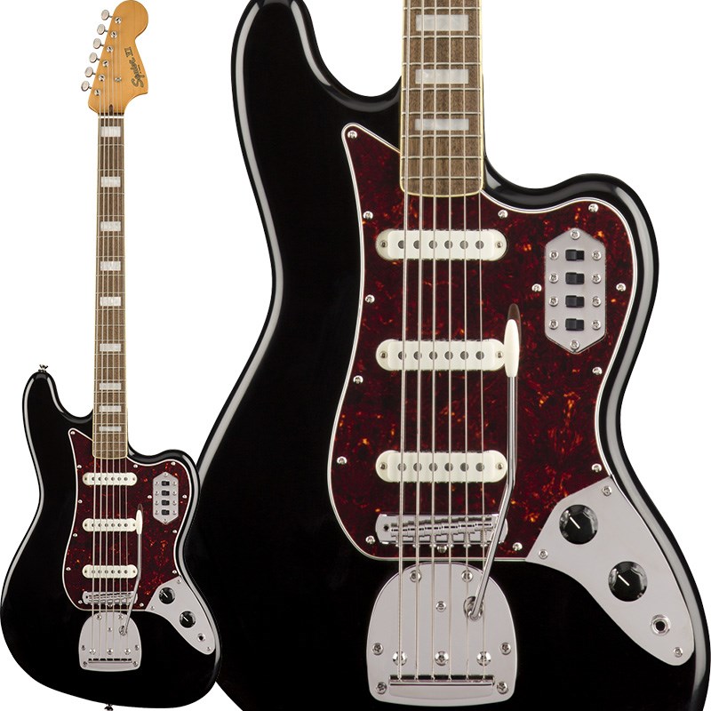 翌日配達 Classic Vibe Bass VI (Black) Squier by Fender (新品)｜イケベ楽器ショップ