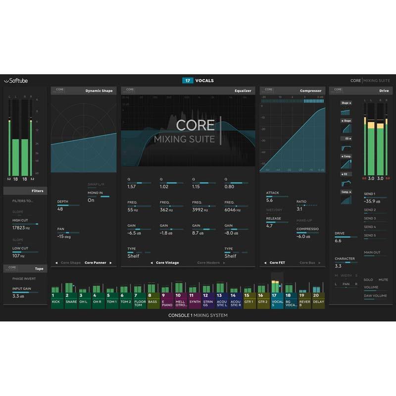 Console 1 Core Mixing Suite(ソフチューブ)(プラグインソフト)(オンライン納品) Softube (新品)