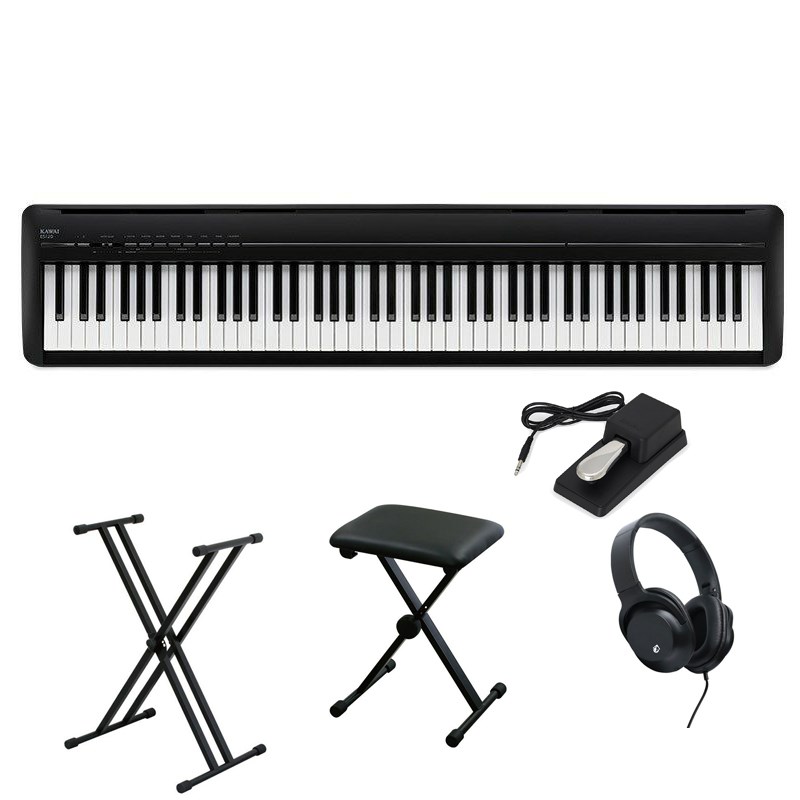 ES120B Filo＋純正ダンパーペダル+X型スタンド+X型イスセット(電子ピアノ) KAWAI (新品)｜イケベ楽器ショップ