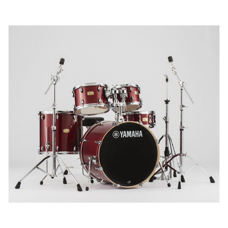 Stage Custom Birch 22BD/シェル+ハードウェア+椅子セット【カラー：クランベリーレッド（CR）】【お取り寄せ品】 YAMAHA (新品)｜イケベ楽器ショップ
